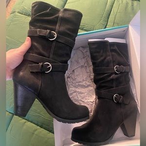 Pam Buckle Scrunch Boot - New in box, 10